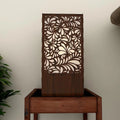 Assorted Flower Pattern Wooden Table Lamp
