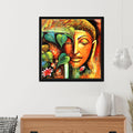 Lord Buddha Canvas Wall Painting Frame