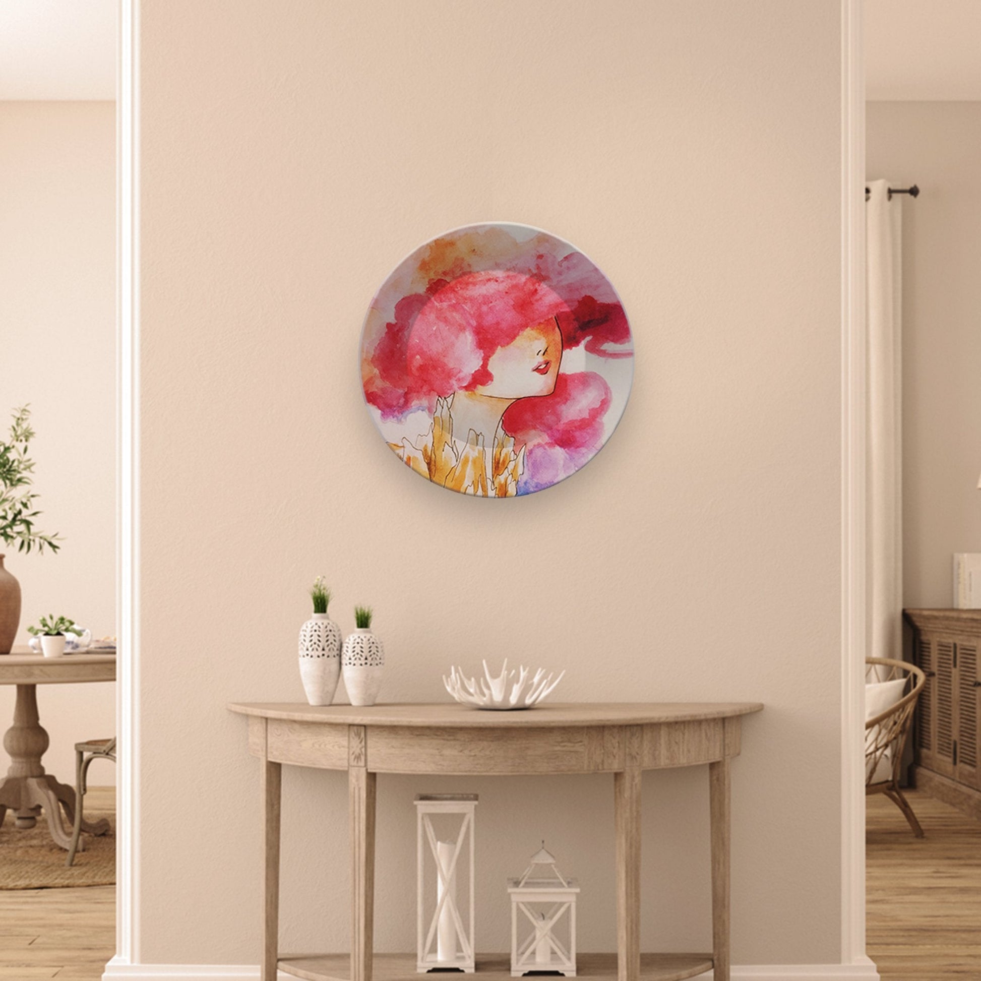 Ceramic Hanging Wall Plate Painting