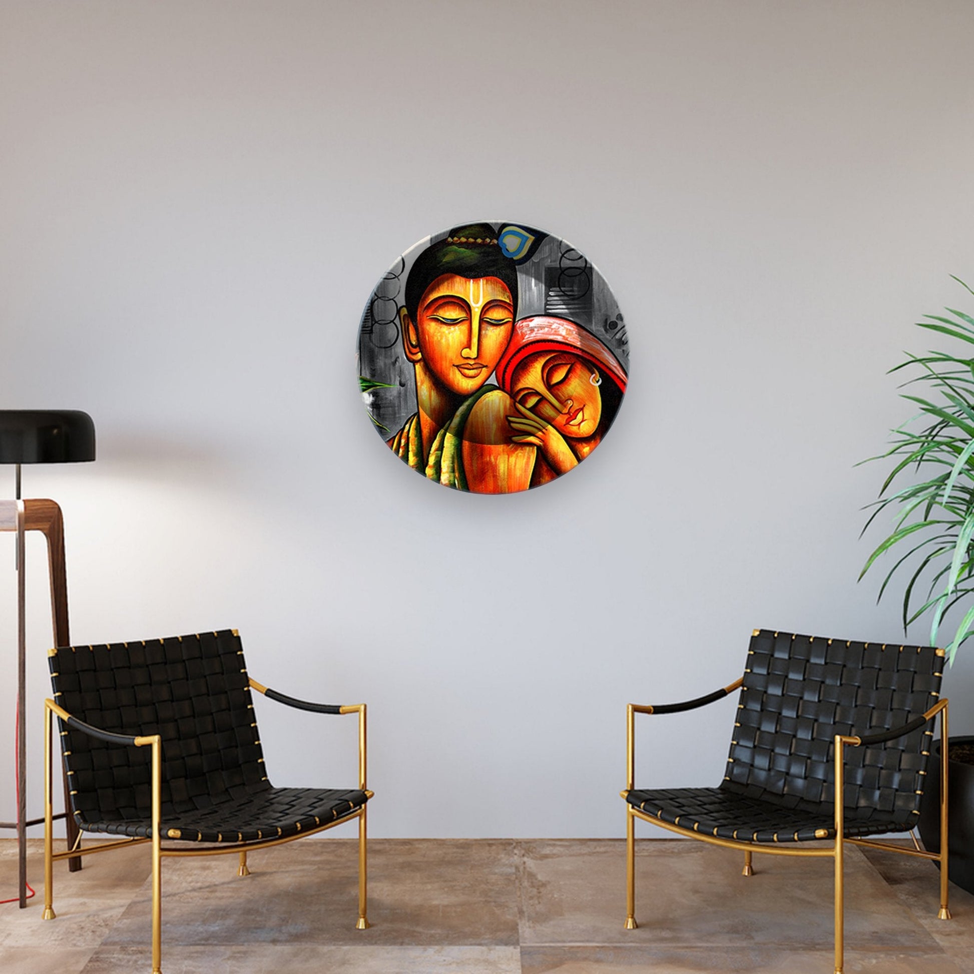 Ceramic Hanging Wall Plate Painting