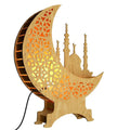 Wooden Moon Shape Night Lamp