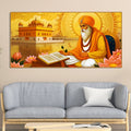 Holy Guru Nanak Dev Ji Canvas Wooden Wall Painting