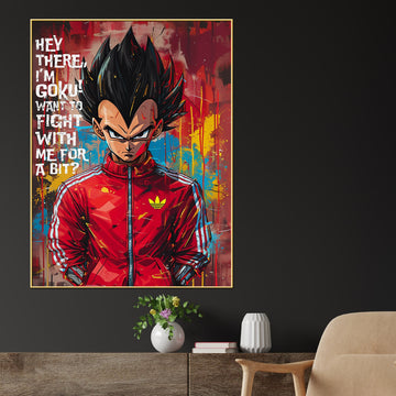 Prince Vegeta of Fallen Saiyan Cotton Canvas Wall Painting