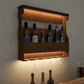 Mini Bar Shelf in Walnut Finish