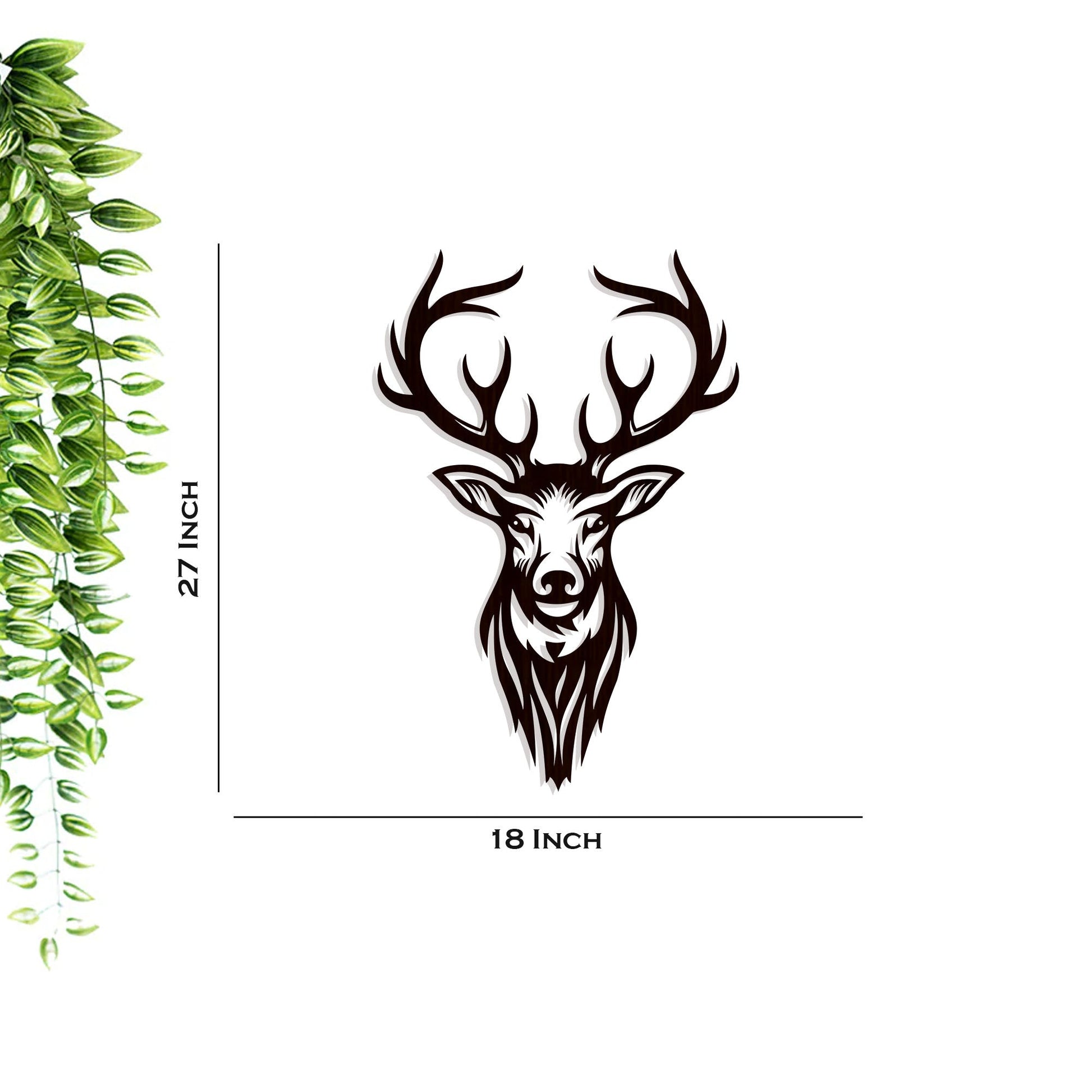 Beautiful Deer Wooden Wall Hanging
