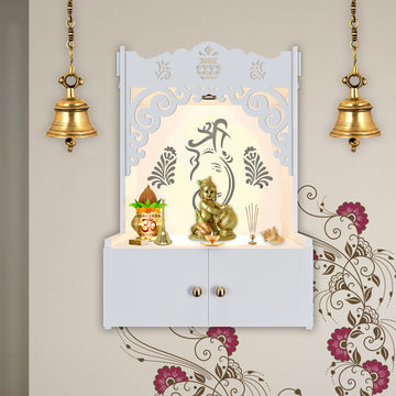 Beautiful Design White Wooden Wall Temple