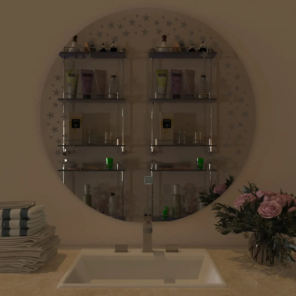 Twinkling Stars Bathroom Mirror With LED