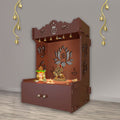 Temple with Spacious Wooden Shelf
