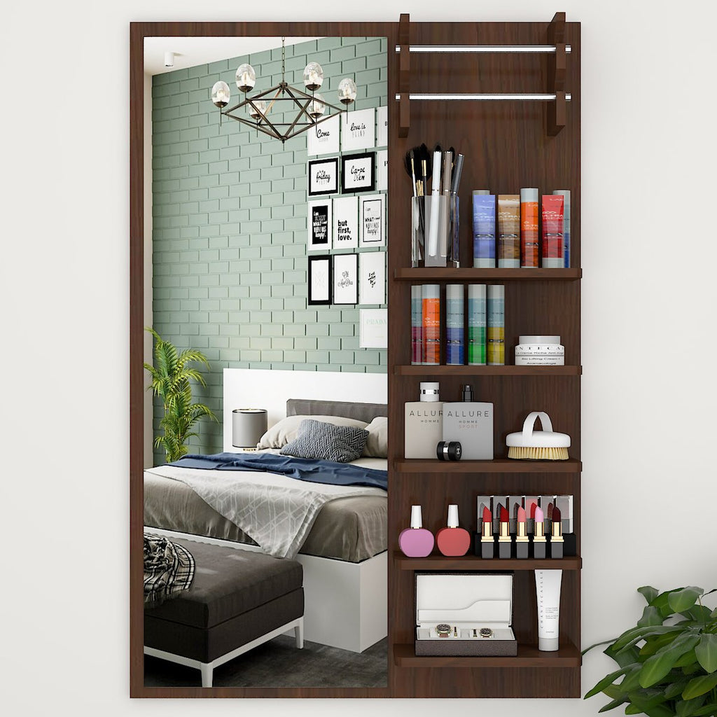 Beautiful Modern Dressing Mirror In Walnut Finish Sale – Homcraft Beautiful Modern Dressing Mirror In Walnut Finish Sale – Homcraft