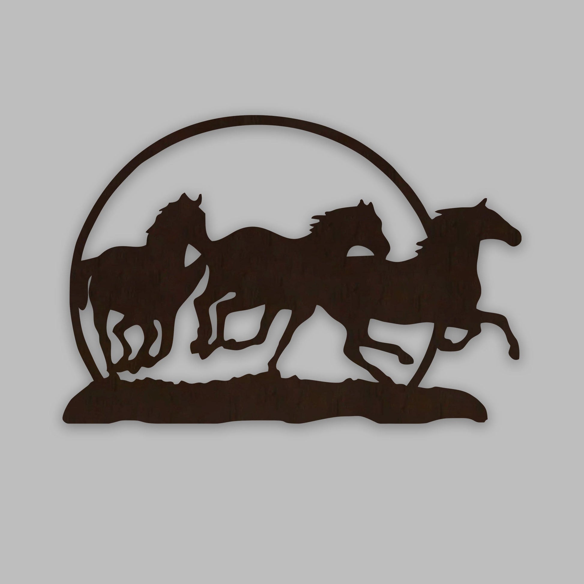 Beautiful Running Horse Wooden Wall