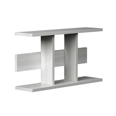 Shaped Wooden Wall Shelves with White Finish
