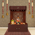 Intricate Jali Design Floor Temple