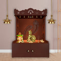Temple with Spacious Wooden Shelf