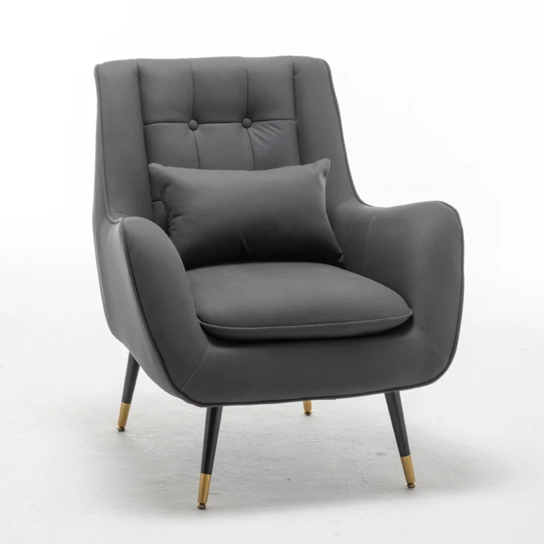 Velvet Sofa Lounge Chair with Cushion