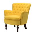 Super Comfy Yellow Velvet Sofa Lounge Chair