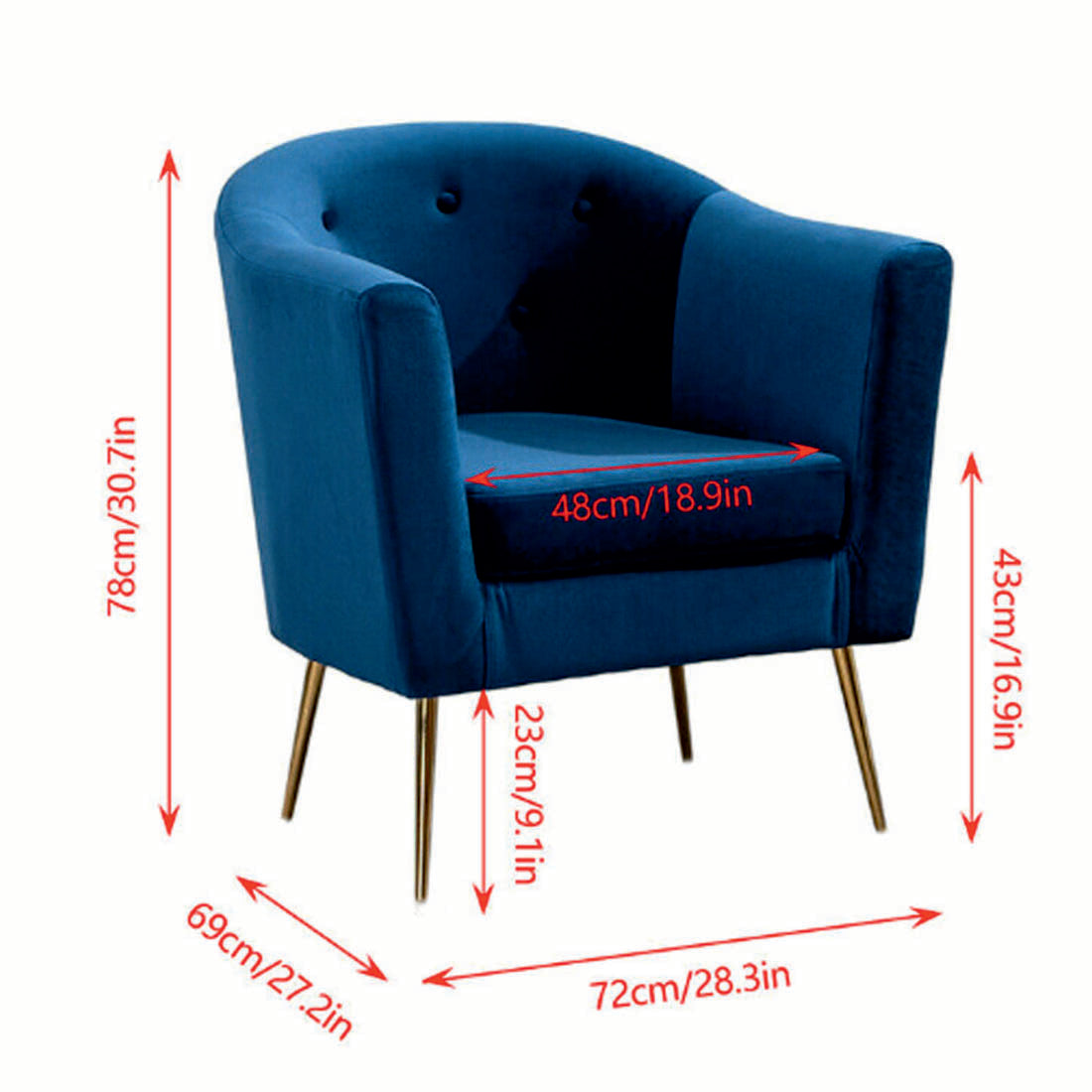 Premium Royal Blue Sofa