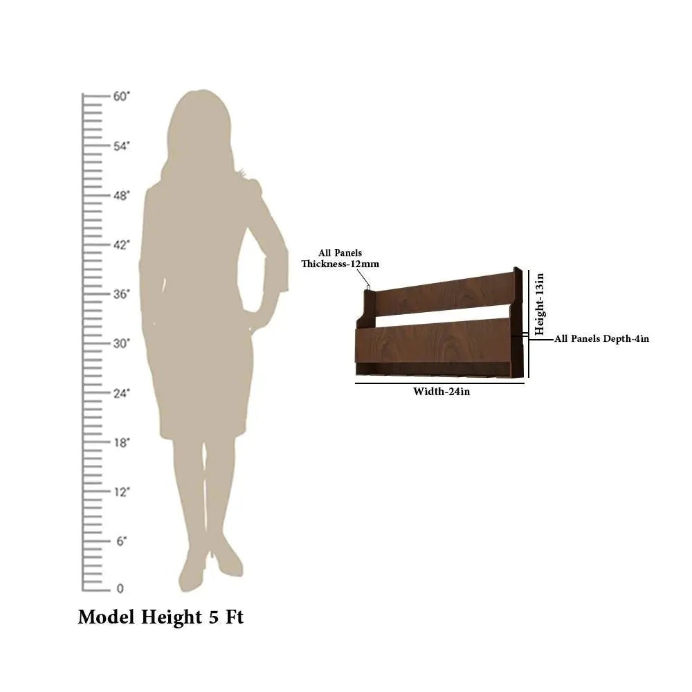 Spacious Design Backlit MDF Mini Bar Shelf