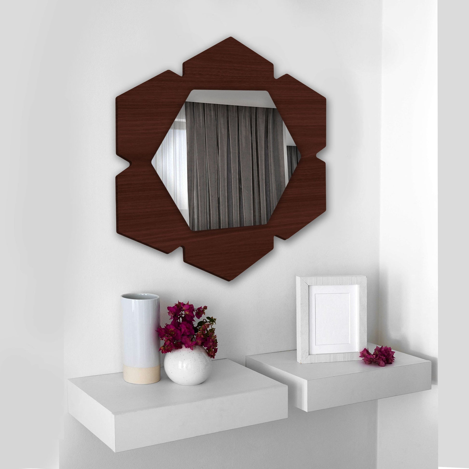 Wooden Wall Mirror