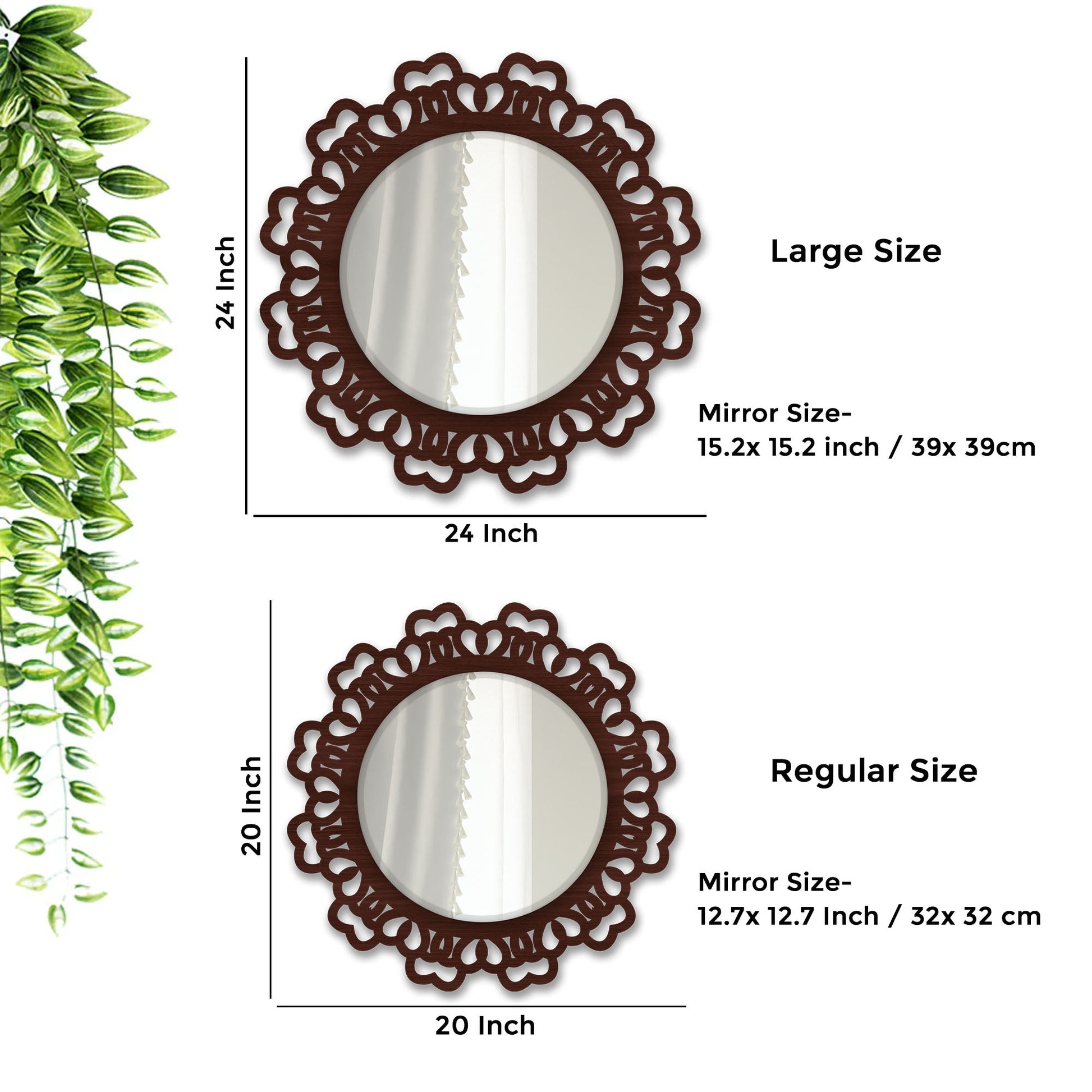 Traditional Wooden Wall Mirror