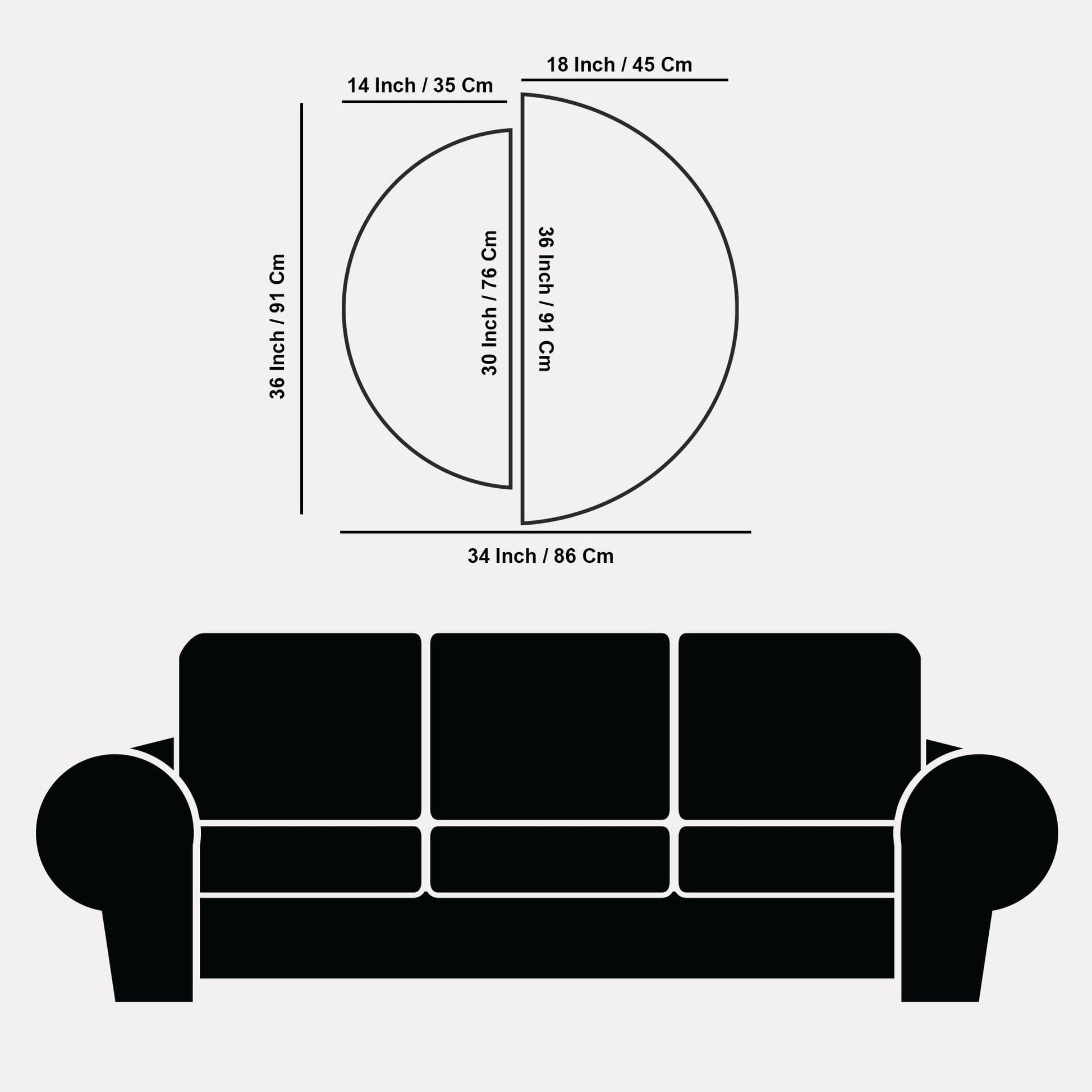 Forest Semi Circle Frames Set Of 2