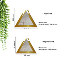 Triangle Shape Stylish Wooden Wall Mirror