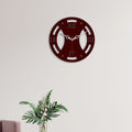 wall clock wooden frame