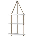 Planter Shelf with Rope Three Layers(White)