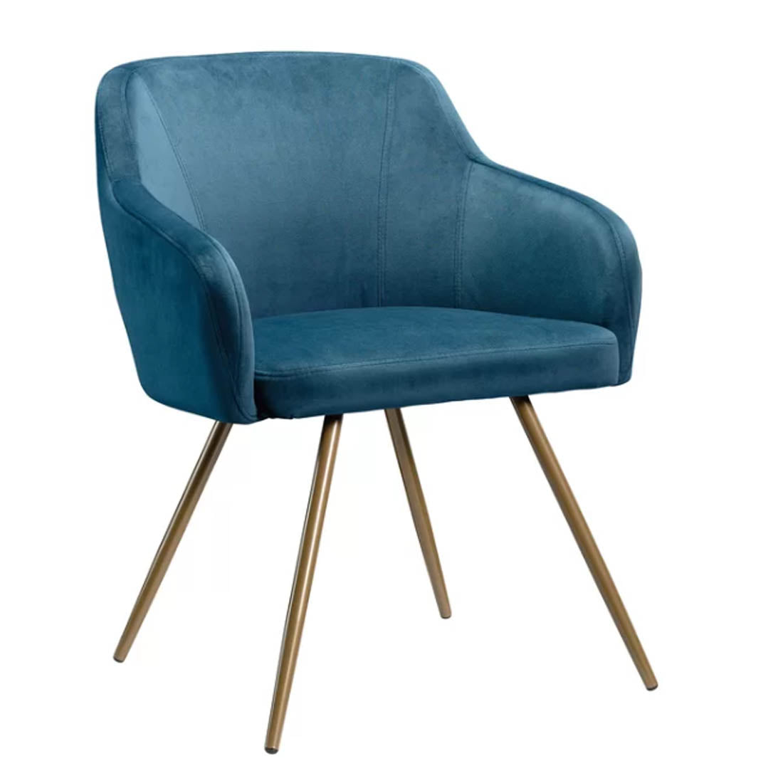 Accent Chair with Golden Legs