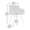 Velvet Chair with Golden Legs