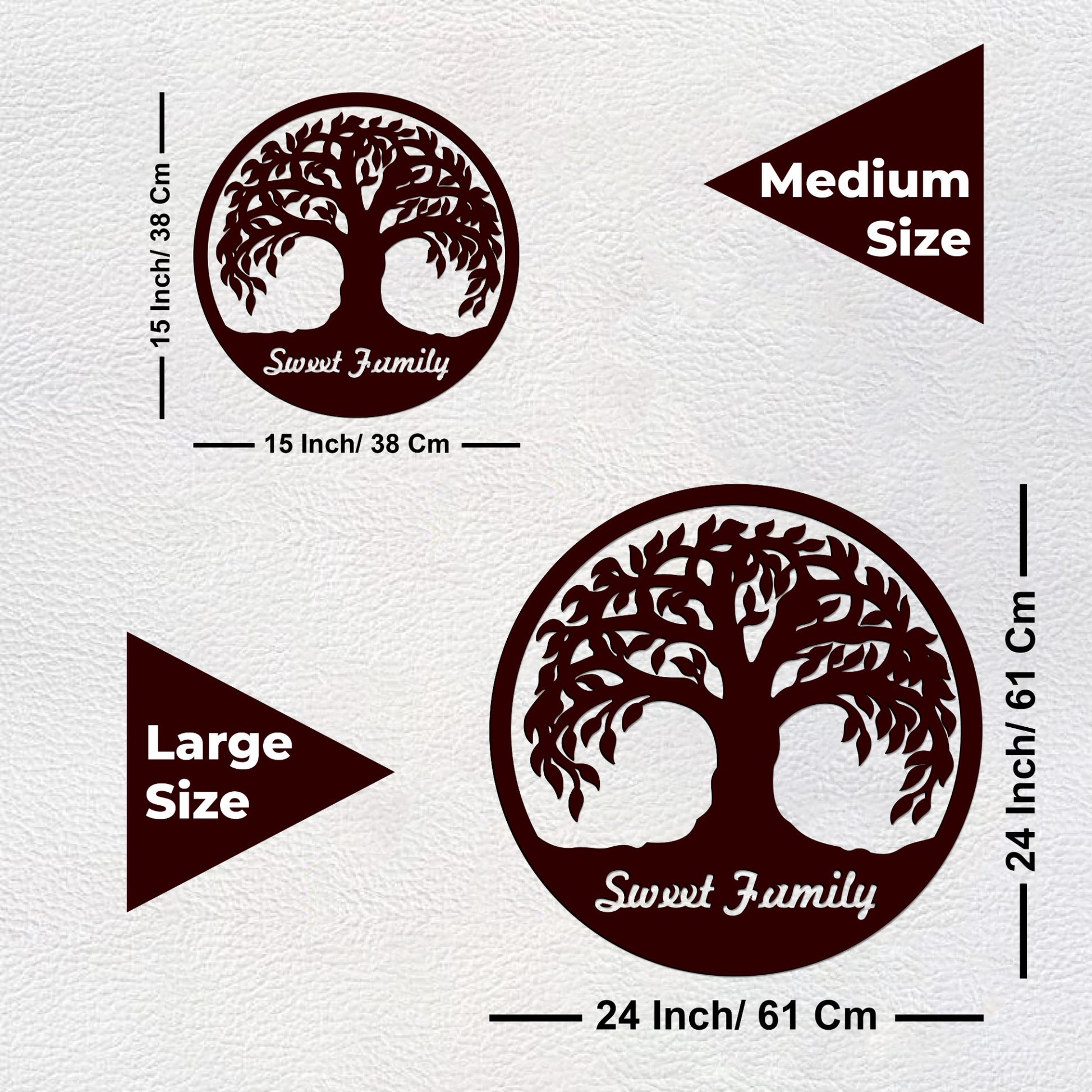 Amazing Tree Design in Circle Premium Wooden Wall Hanging