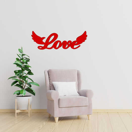 Beautiful Love Text Premium Quality Wooden Wall Hanging