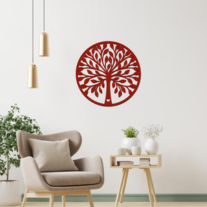 Beautiful Tree Design in Circle Premium Quality Wooden Wall Hanging