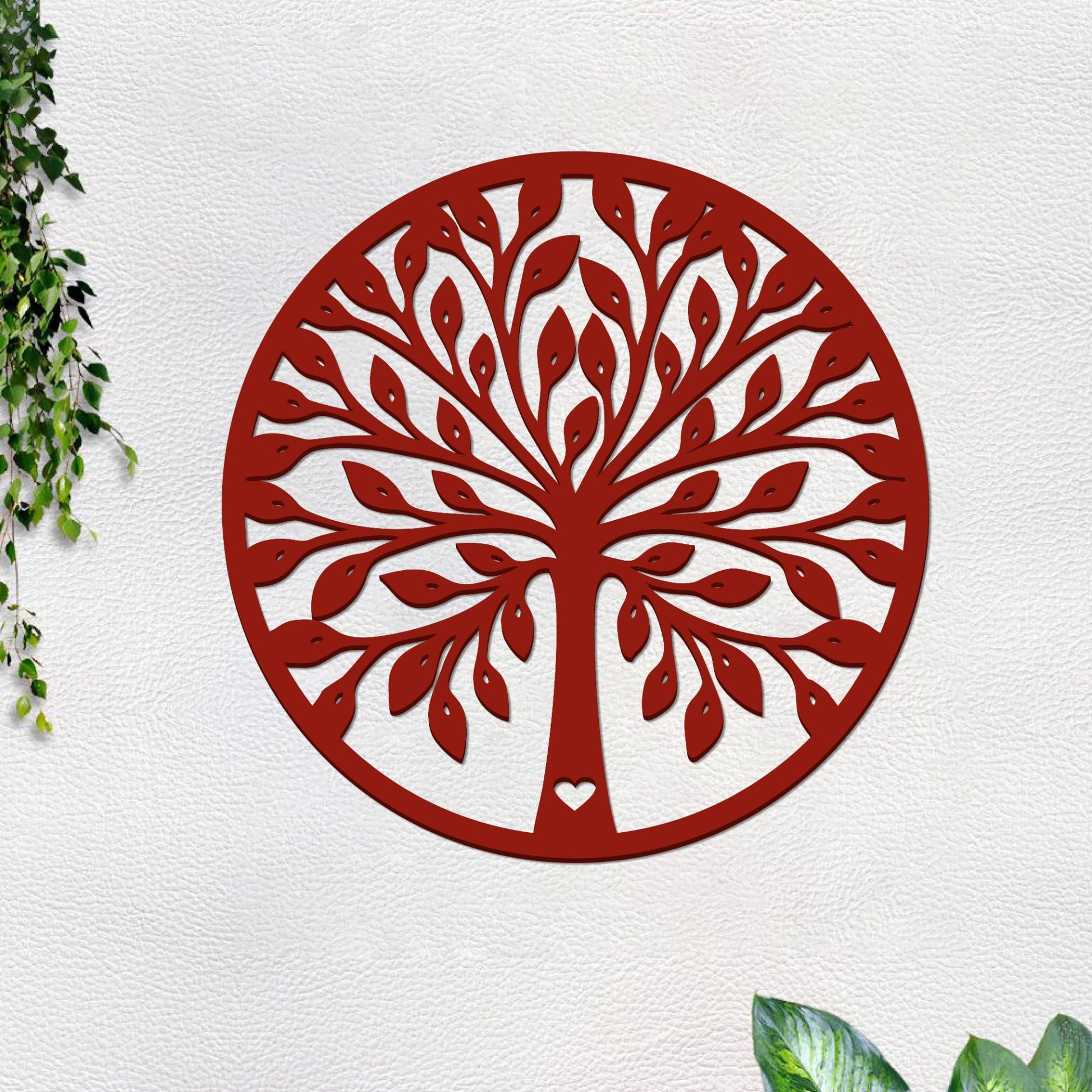 Beautiful Tree Design in Circle Premium Quality Wooden Wall Hanging