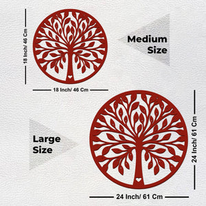 Beautiful Tree Design in Circle Premium Quality Wooden Wall Hanging