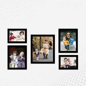 Classic Photo Frame Wall Hanging Set of Five