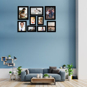 Classic Photo Frame Wall Hanging Set of Nine