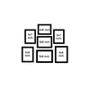 Classic Photo Frame Wall Hanging Set of Seven