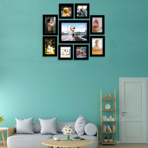 Collage Photo Frame Wall Hanging Set of Nine