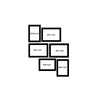 Collage Photo Frame Wall Hanging Set of Six