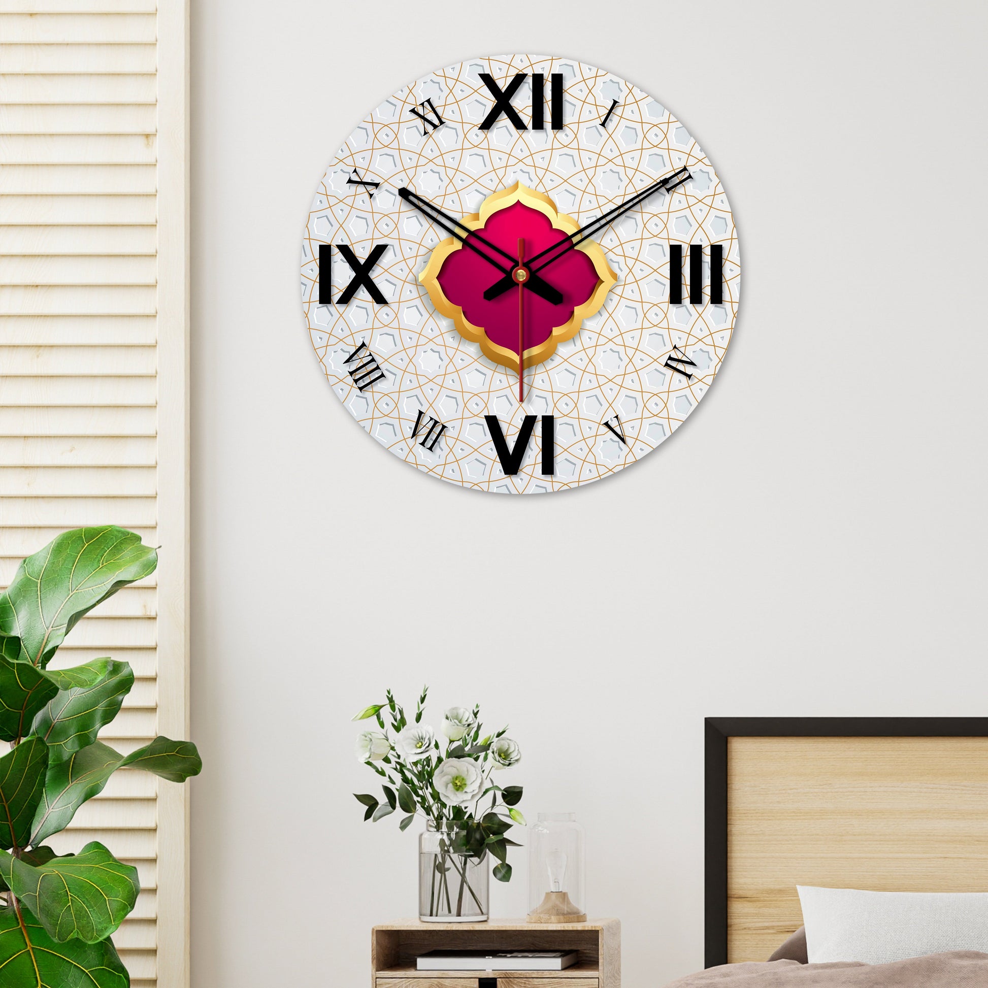 Decorative Design Wooden Wall Clock