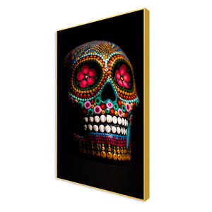 Decorative Skull Floating Canvas Wall Painting