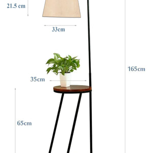 Modern House Standing Lamp With Metal Table