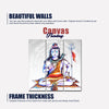God Shiva Canvas Wall Painting of Three Pieces