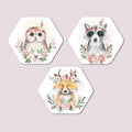  Premium Hexagon Painting Set of 3
