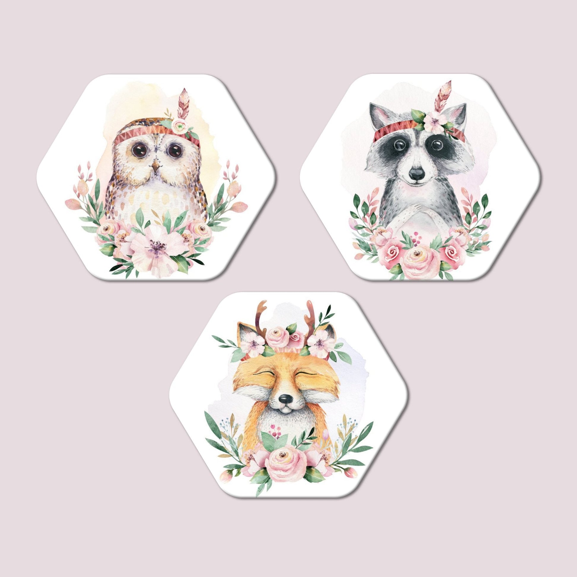  Premium Hexagon Painting Set of 3