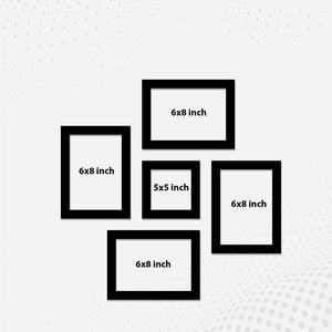 High Quality Photo Frame Wall Hanging Set of Five