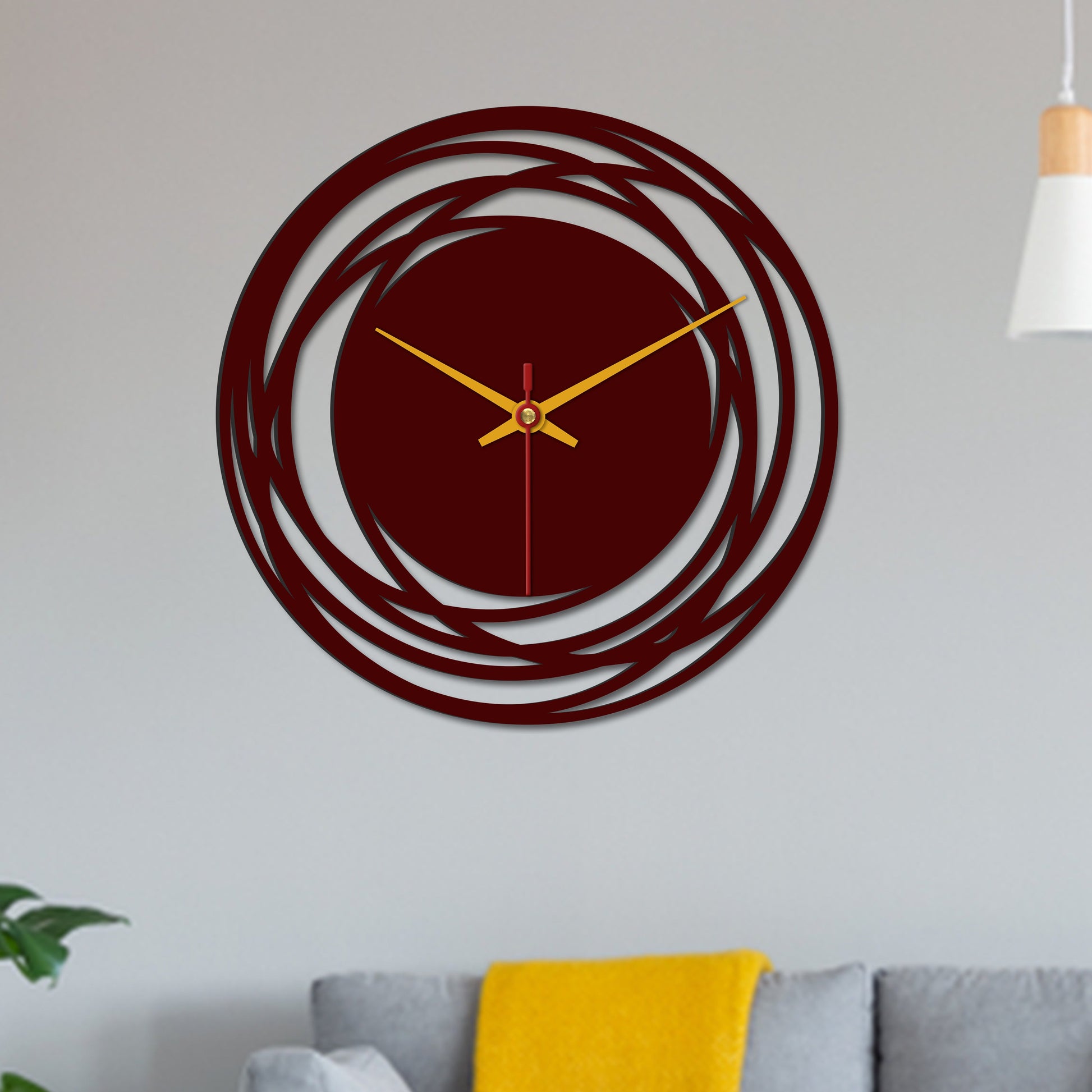 designer wooden wall clock