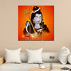 Lord Shankar Canvas Wall Painting of Three Pieces