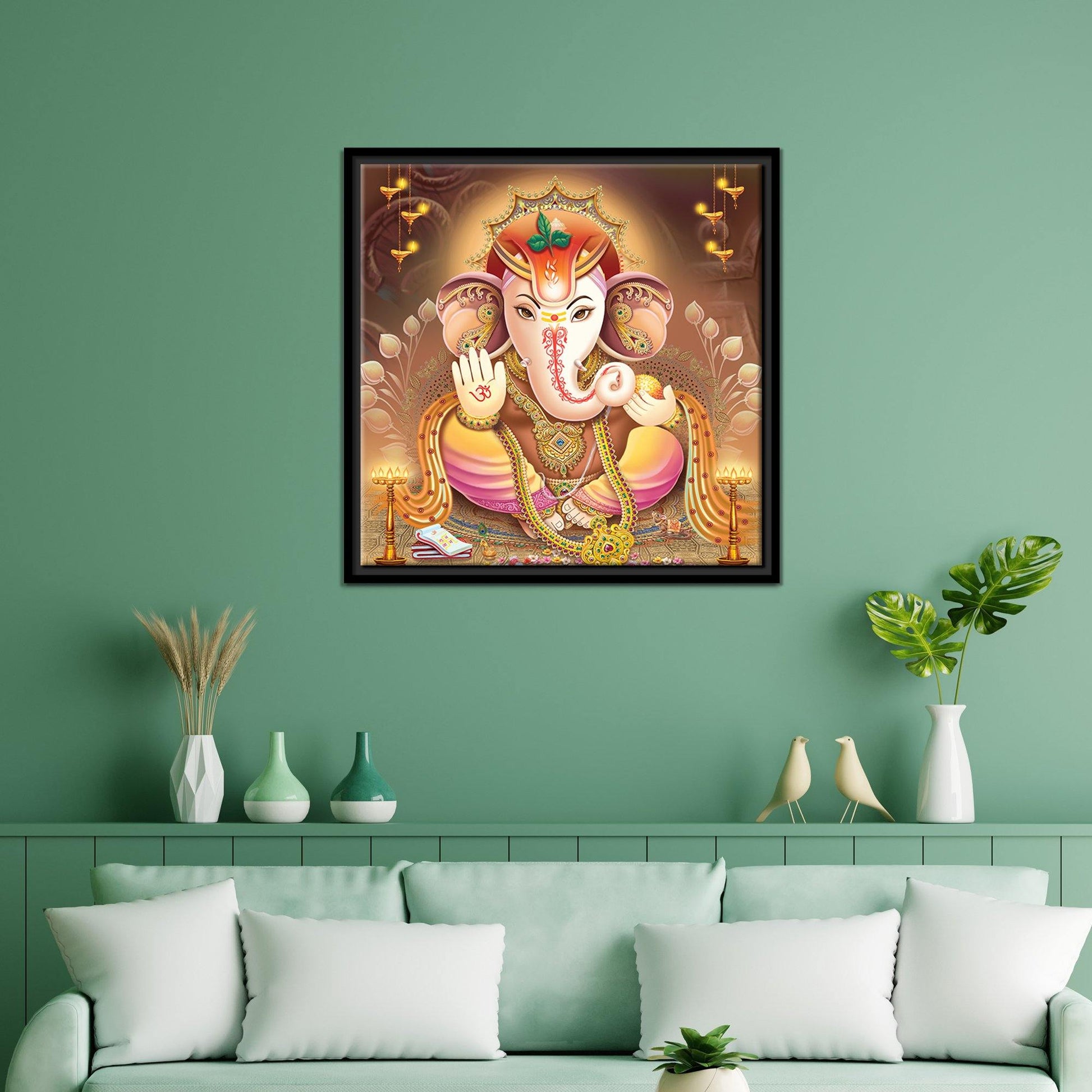 Lord Ganesha Canvas Wall Painting