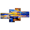 Premium Wall Painting of Sky Sunset and Boat on the Water